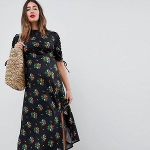 ASOS DESIGN Maternity tea dress with split